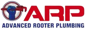 A red and blue logo for the united rooter federation.